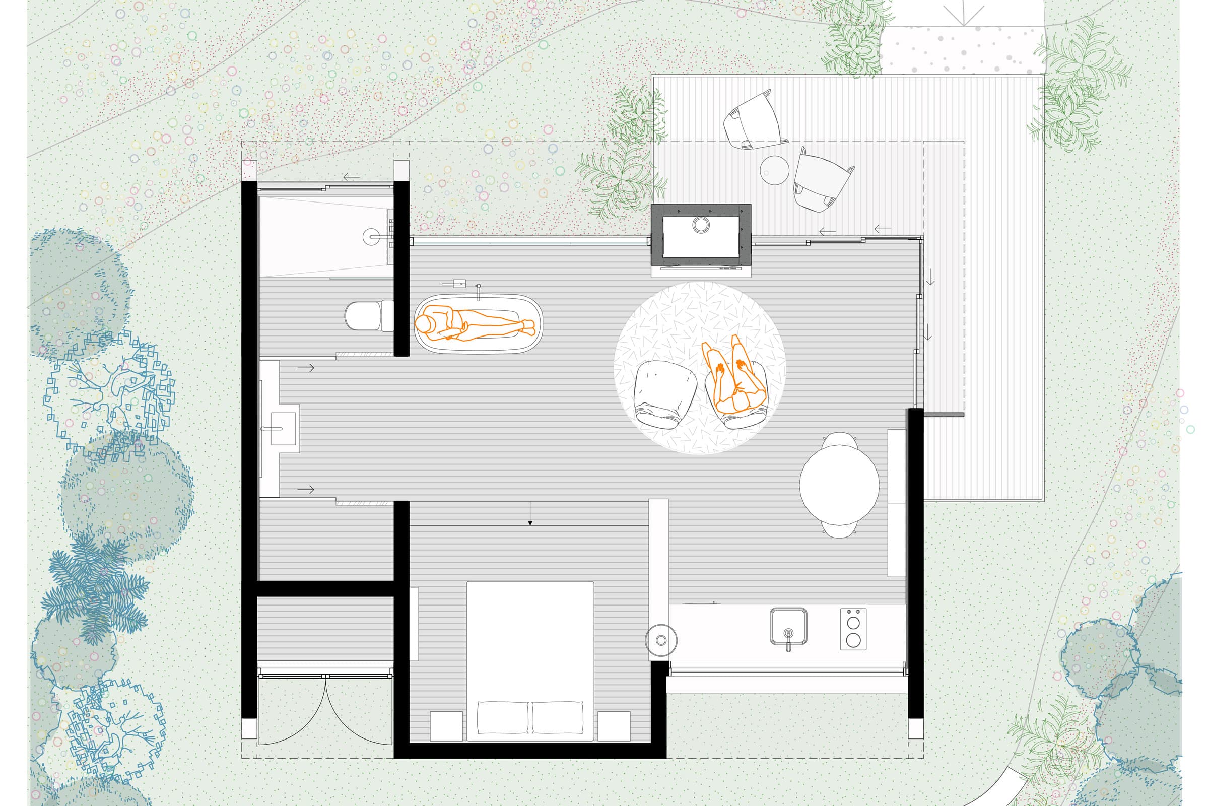 Exemplo de modelagem bim do estúdio