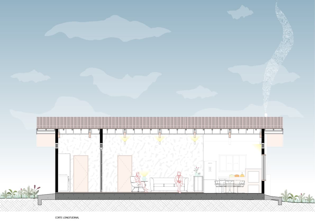 Desenho técnico 1 do projeto Casa Venâncio