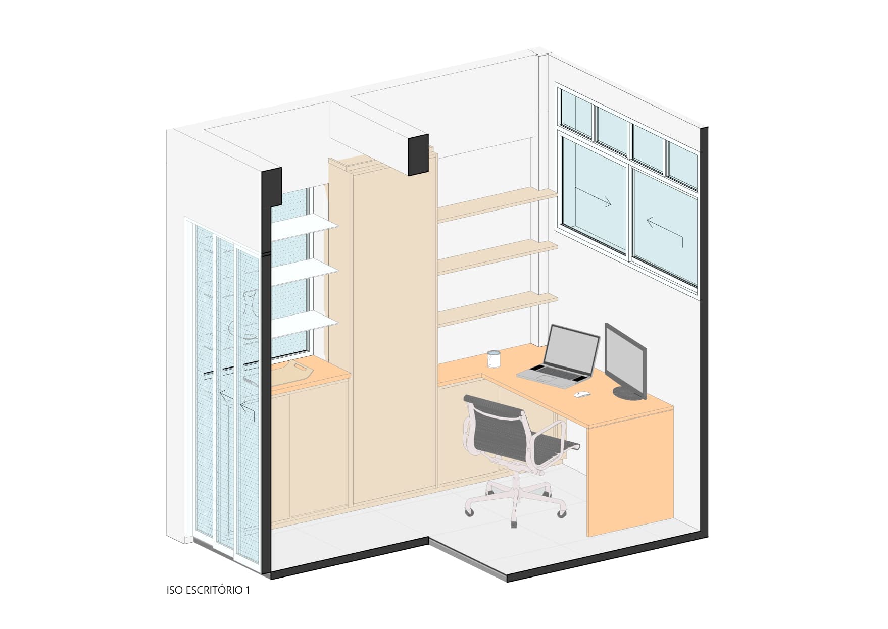 Isométrica Home Office